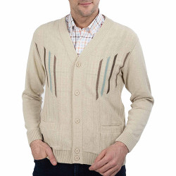 Gilet jacquard amincissant