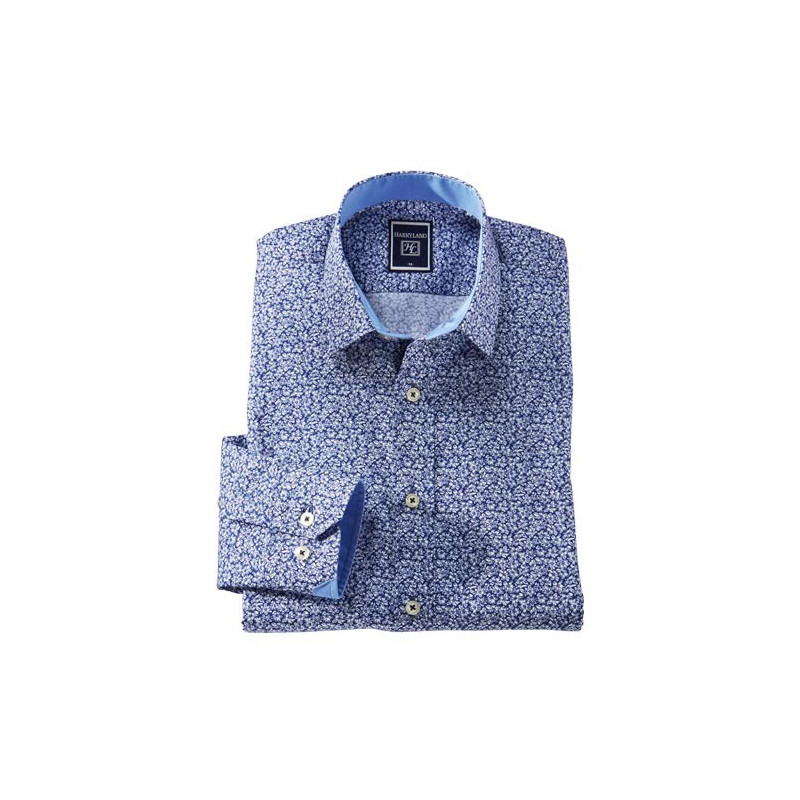 Chemise Blue Harryland Fleur