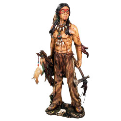 L’Indien avec son tomahawk