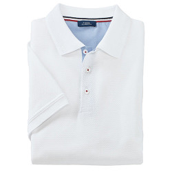Polo maille gaufrée