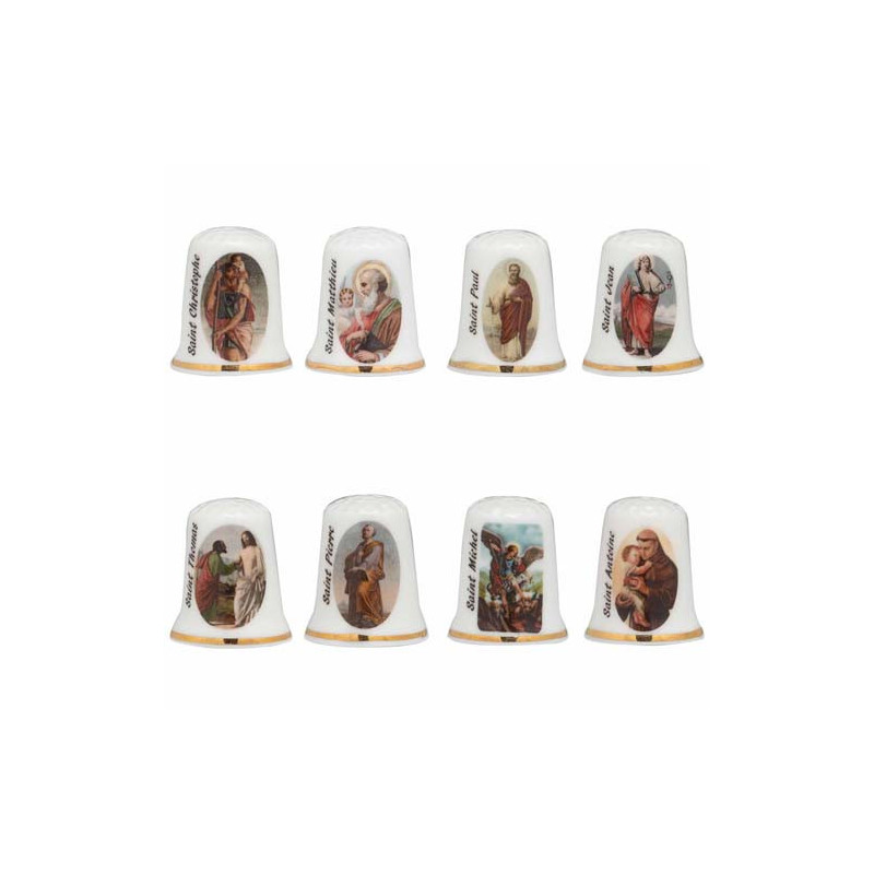 Le lot de 8 dés saints