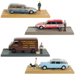 Les quatre voitures...