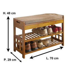 Banc-coffre à chaussures