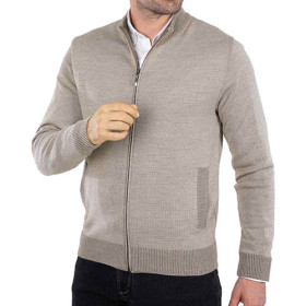 Gilet zippé thermo-confort, Tour de poitrine : XL (112/116), Couleur : Beige, par l’Homme Moderne.