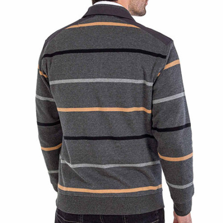 Sweat maille col zippé