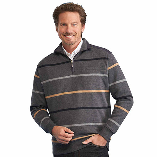 Sweat maille col zippé