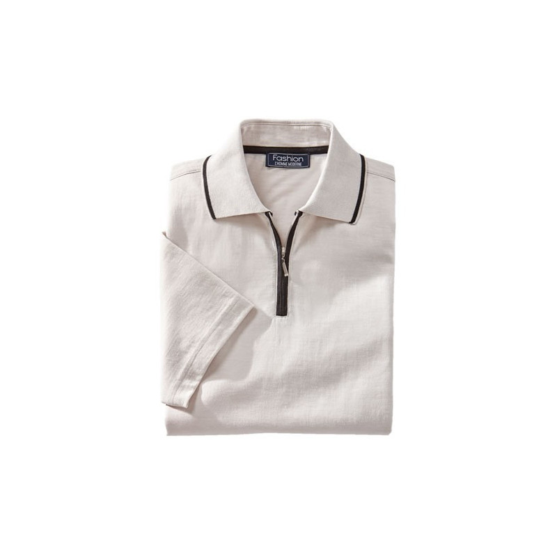 Polo Microfibre City Écru