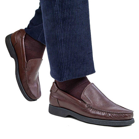 Mocassins cuir grainé