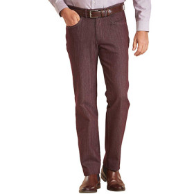 Jean surteint Botti, Taille : 42, Couleur : Bordeaux, par l’Homme Moderne.