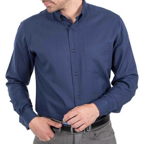 Chemise ville, Encolure : 39/40, Couleur : Marine, par l’Homme Moderne.