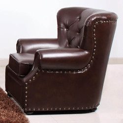 Fauteuil cuir "Chesterfield"