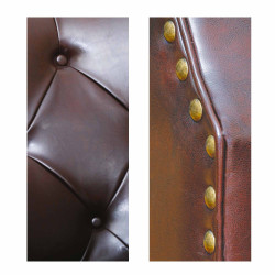 Fauteuil cuir "Chesterfield"