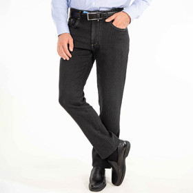 Denim power-stretch, Taille : 46, Couleur : Noir, par l’Homme Moderne.