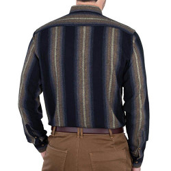 Chemise flanelle col mao