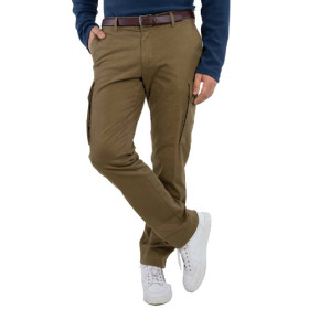 Pantalon cargo multipoche, Taille : 46, Couleur : Kaki, par l’Homme Moderne.
