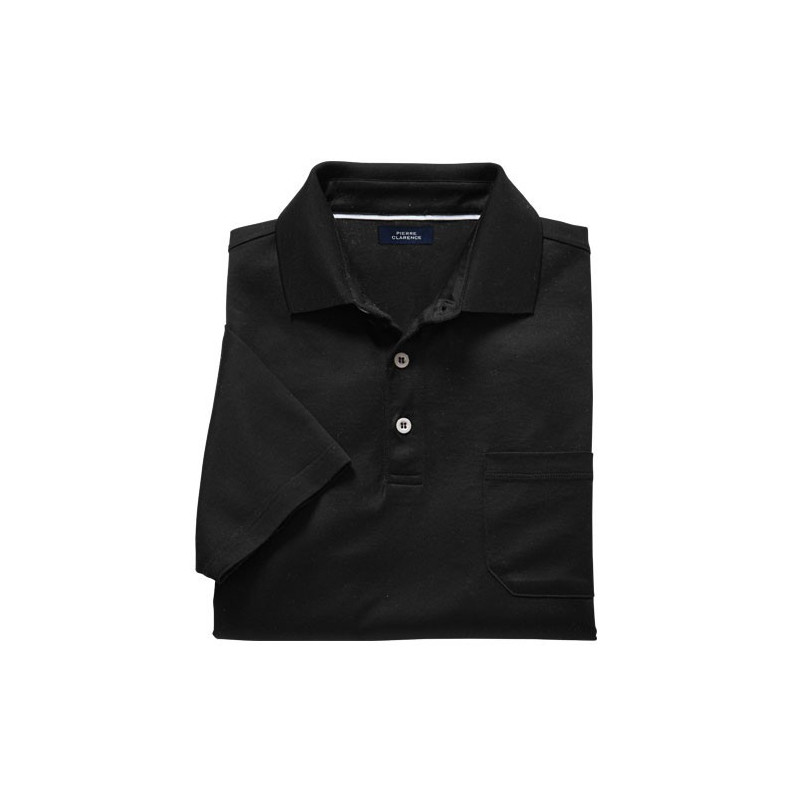 Polo Fil d’Écosse Pierre Clarence Noir