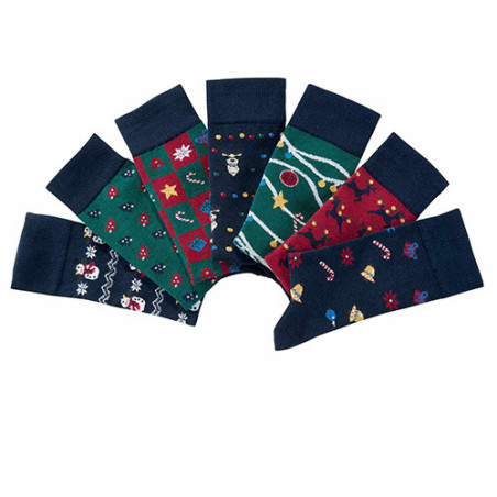Semainier de chaussettes Noël - les 7 paires