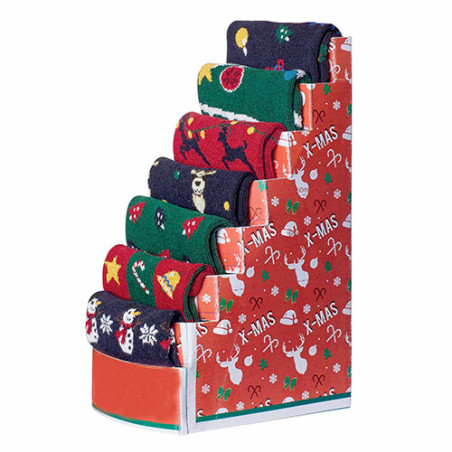 Semainier de chaussettes Noël - les 7 paires