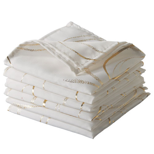 Serviettes de table "Arabesques" (44 x 44 cm) - les 6