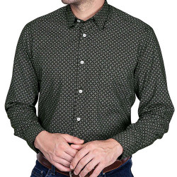 Chemise micro-losanges