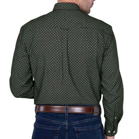 Chemise micro-losanges