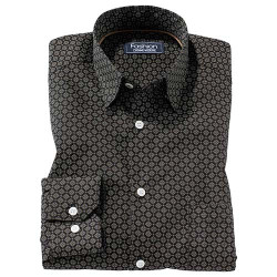Chemise micro-losanges