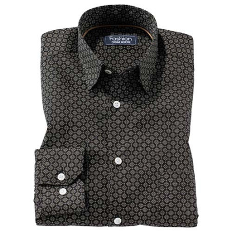 Chemise micro-losanges