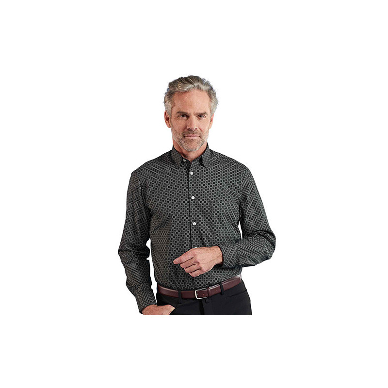 Chemise micro-losanges