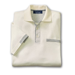 Polo Fil d’Écosse Couture Écru