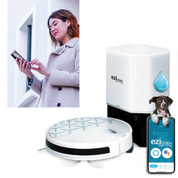 Robot aspirateur lavant connecté Eziclean Aqua Xpert animal S450
