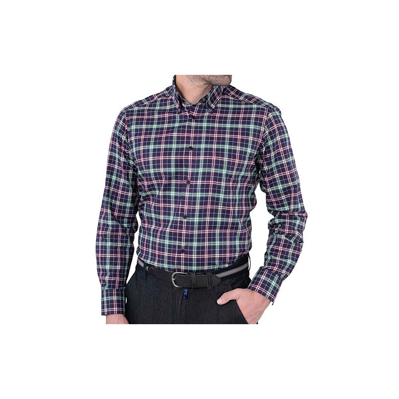 Chemise carreaux Oxford-style