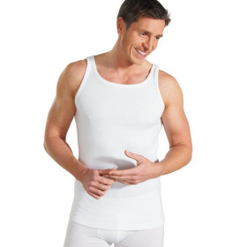 Débardeurs Maille Aérée - les 3, Tour de poitrine : L (104/108), Couleur : Blanc, par l’Homme Moderne.