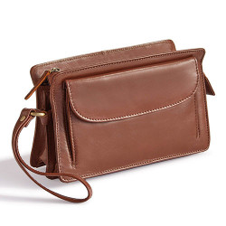 Pochette cuir tradition