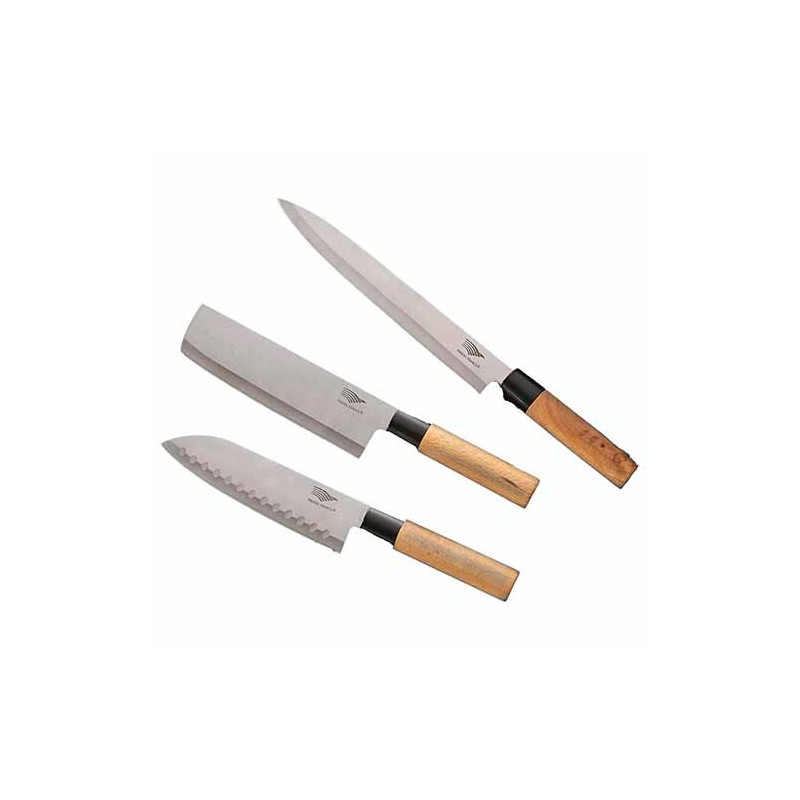 Coffret 3 couteaux japonais