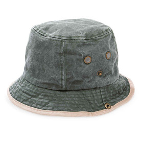 Bob en toile, Couleur : Kaki, Tour de tête : 56, par l’Homme Moderne.