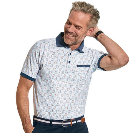 Polo coton imprimé