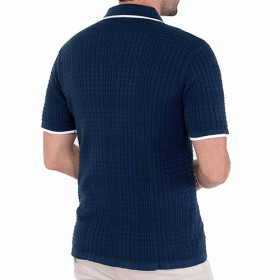 Polo maille damier