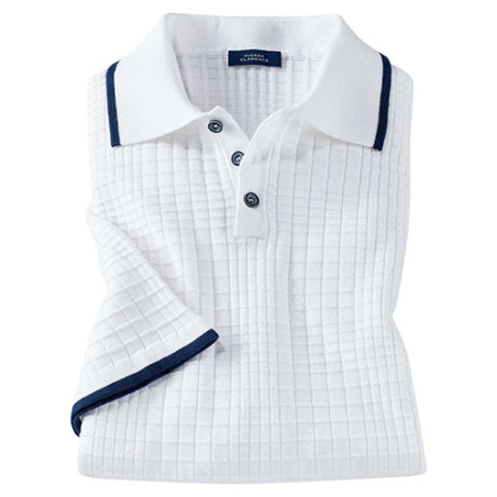 Polo maille damier