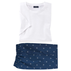 Pyjashort palm-blue