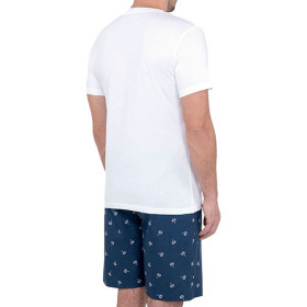 Pyjashort palm-blue