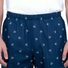 Pyjashort palm-blue