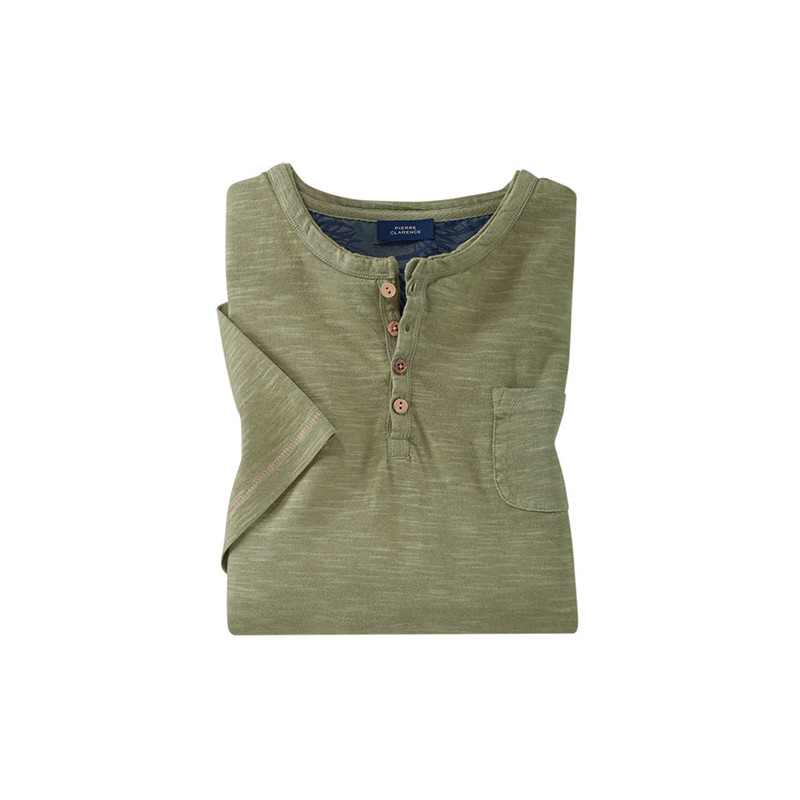 Tee-shirt col tunisien