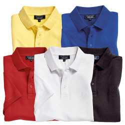 Polos jersey de coton - les 5