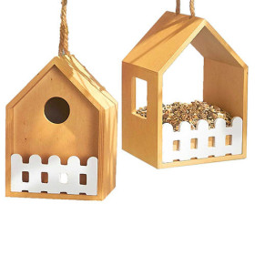 Nichoir & mangeoire à oiseaux, par l’Homme Moderne.