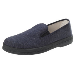 Mocassins toile denim