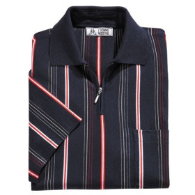 Polo microfibre club, Tour de poitrine : L (104/108), Couleur : Noir, par l’Homme Moderne.