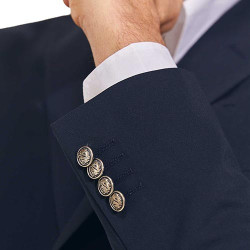 Blazer marine infroissable 