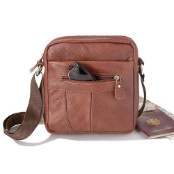 Sacoche cuir multipoche