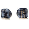 Chaussons carreaux bleus
