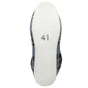 Chaussons carreaux bleus